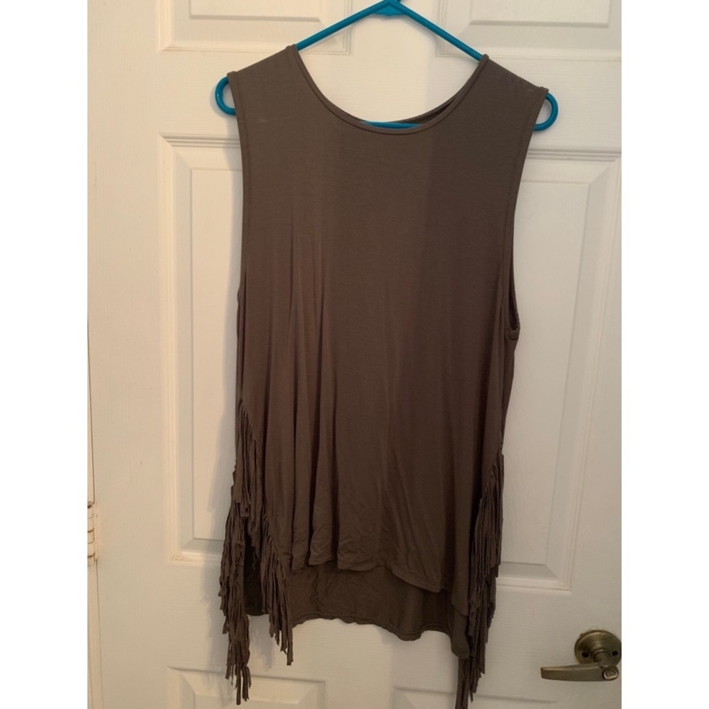 Olive green top